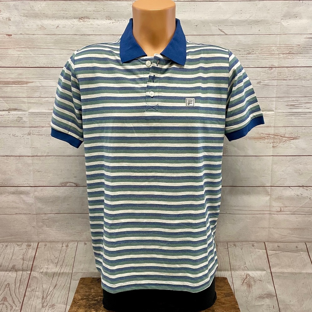 Fila striped short sleeve polo